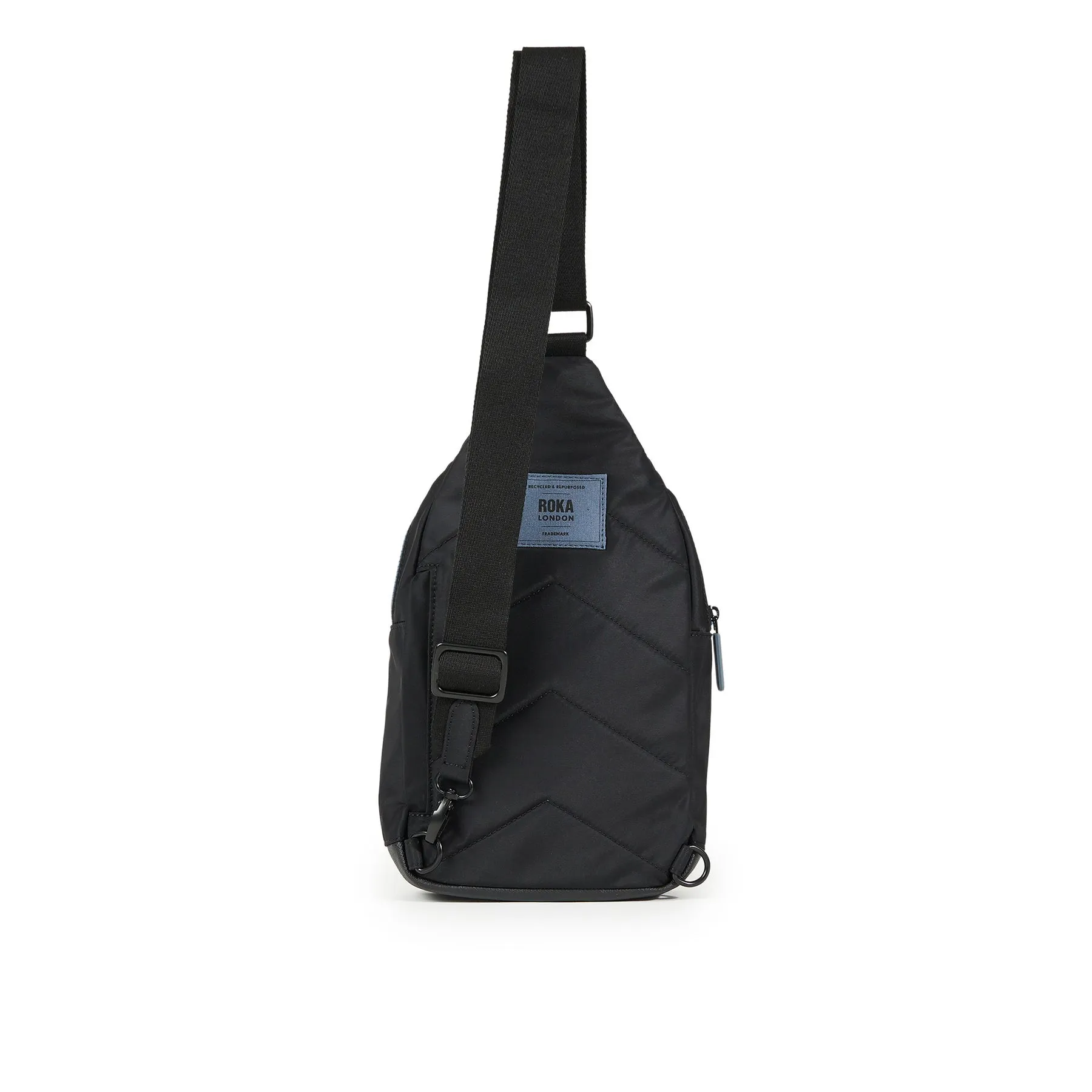 ROKA All Black Willesden B Airforce Large Recycled Nylon Bag sold by The Foot Factory product image thumbnail 3