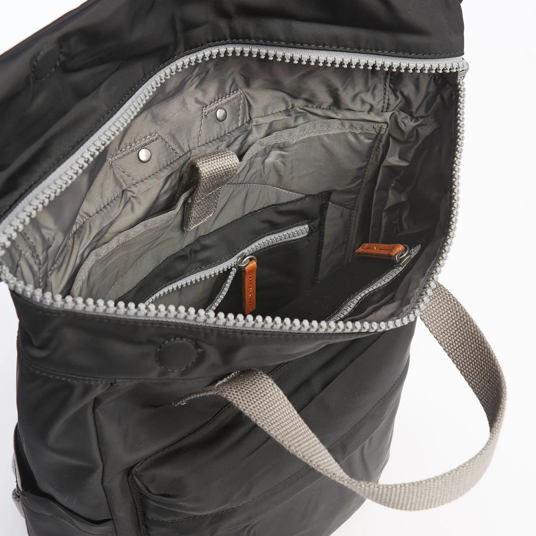 ROKA Canfield B Black Large Recycled Nylon Bag sold by The Foot Factory product image thumbnail 5