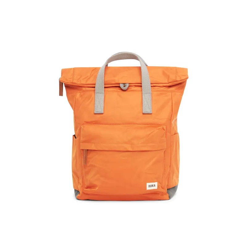 ROKA Canfield B Burnt Orange Medium Recycled Nylon Bag sold by The Foot Factory