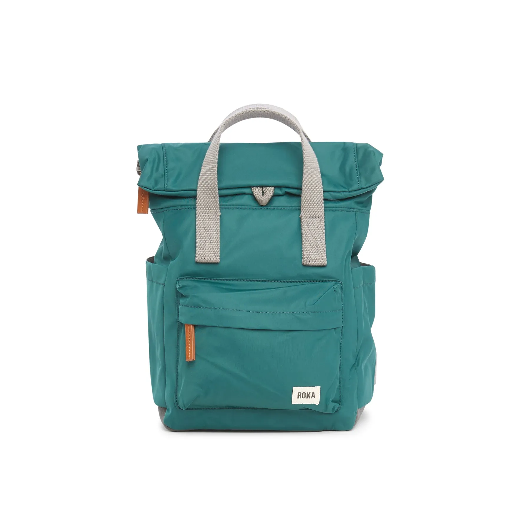ROKA Canfield B Teal Small Recycled Nylon Bag sold by The Foot Factory
