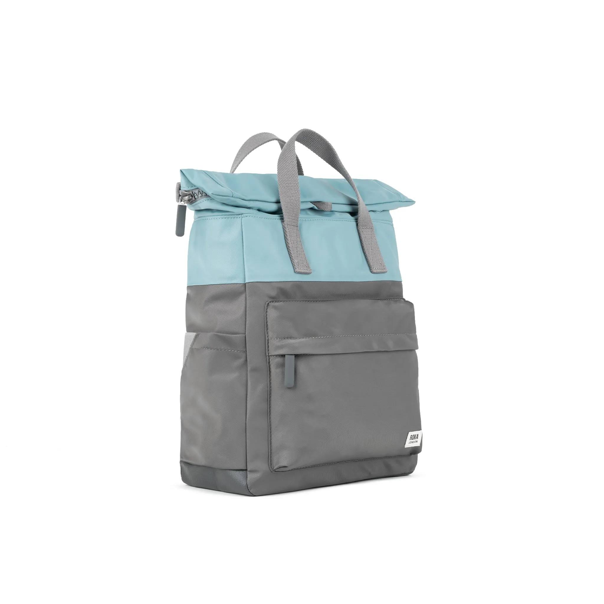 ROKA Creative Waste Canfield B Graphite/Spearmint Medium Recycled Nylon Bag - OS sold by The Foot Factory product image thumbnail 2