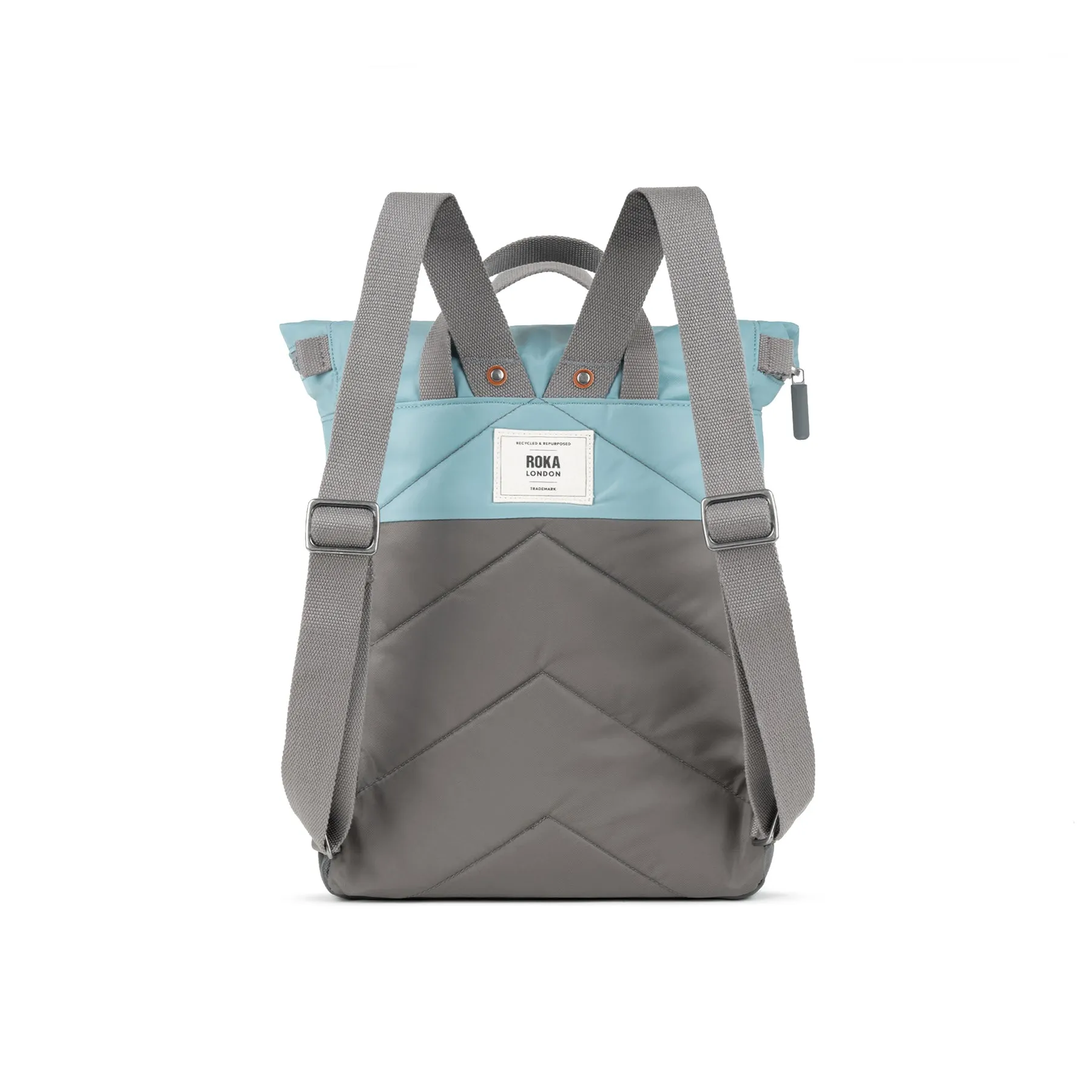 ROKA Creative Waste Canfield B Graphite/Spearmint Medium Recycled Nylon Bag - OS sold by The Foot Factory product image thumbnail 3