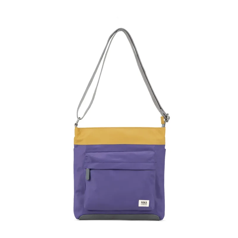 ROKA Creative Waste Kennington B Corn/ Mulberry Medium Recycled Nylon Bag sold by The Foot Factory