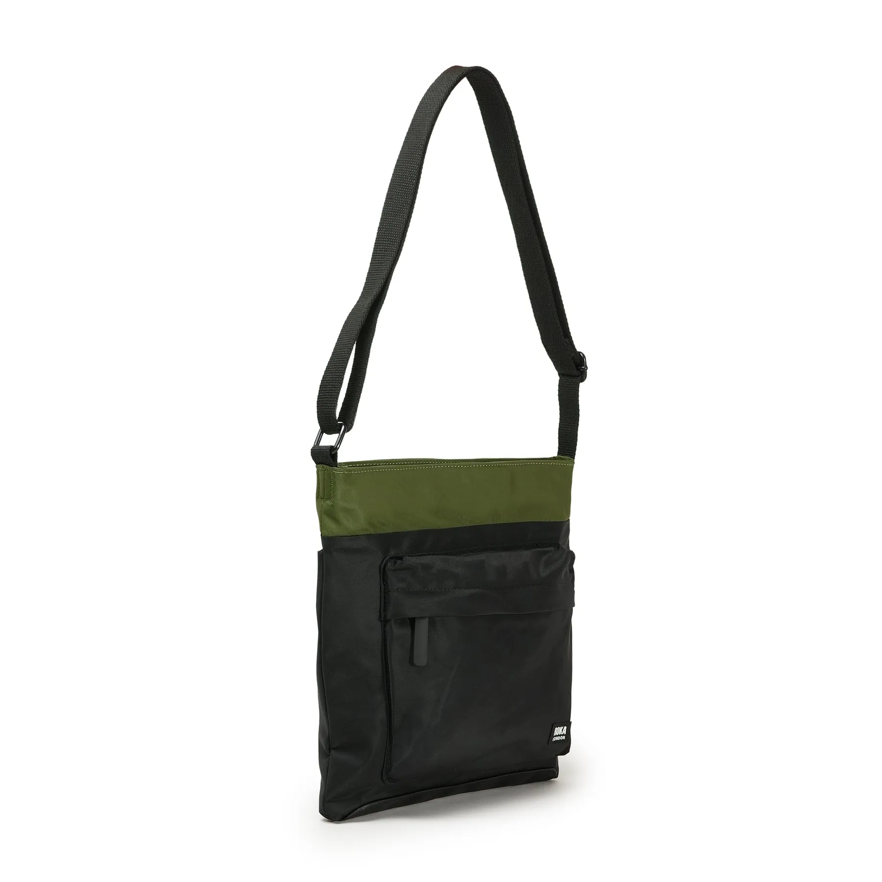 ROKA Creative Waste Kennington B Black / Avocado Medium Recycled Nylon Bag sold by The Foot Factory product image thumbnail 2