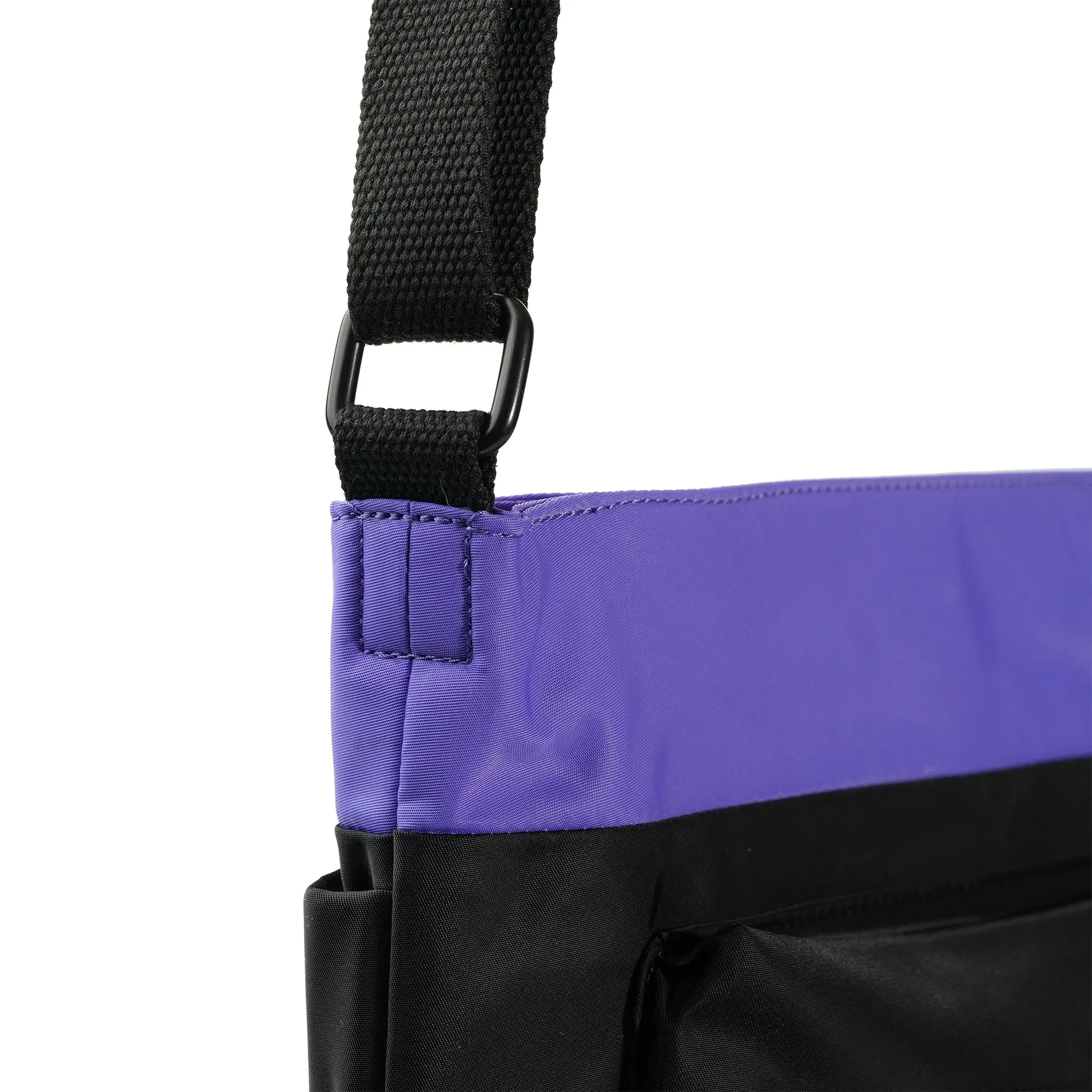 ROKA Creative Waste Kennington B Black / Simple Purple Medium Recycled Nylon Bag sold by The Foot Factory product image thumbnail 4