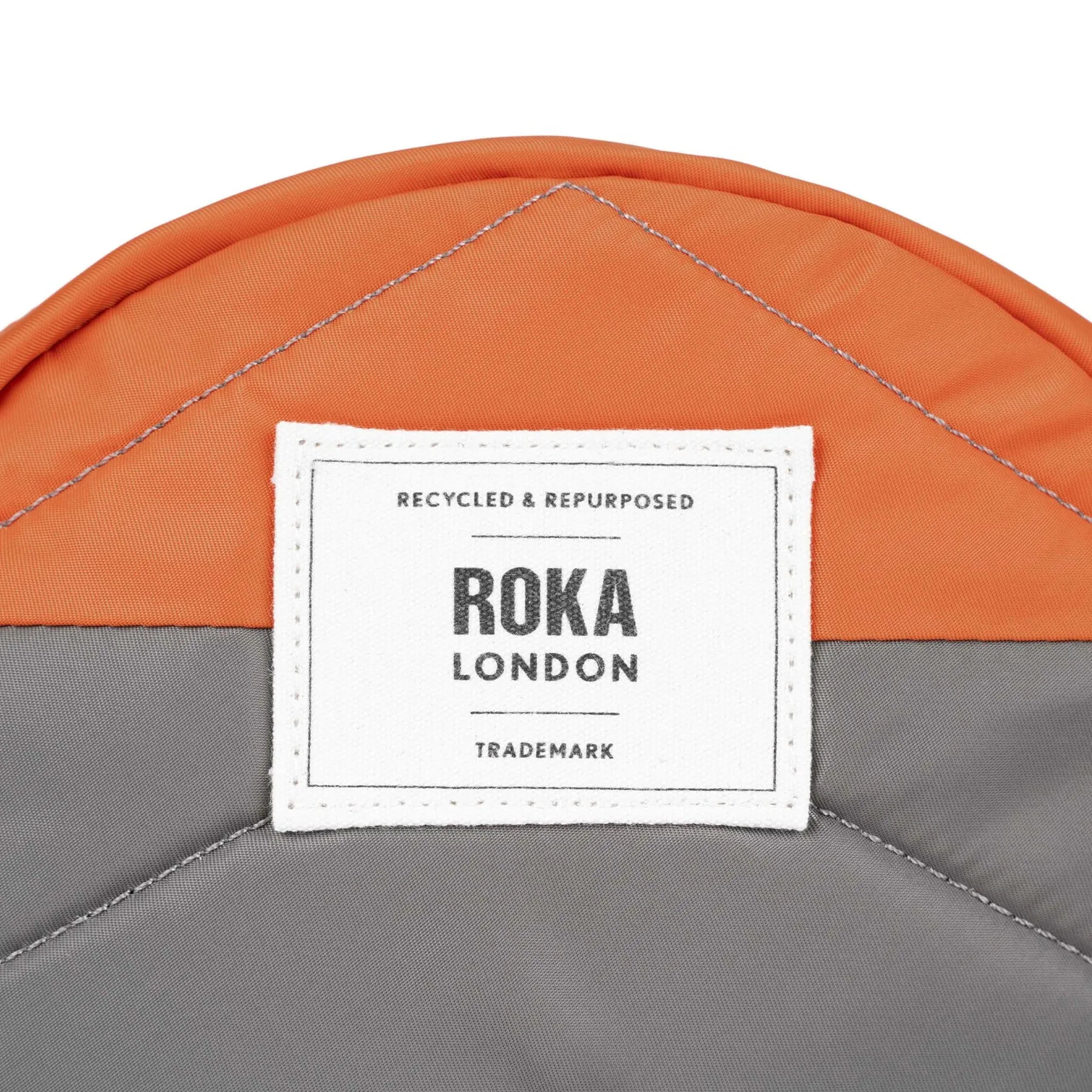 ROKA Creative Waste Paddington B Graphite / Burnt Orange One Size Recycled Nylon Bag sold by The Foot Factory product image thumbnail 5