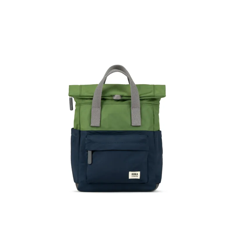 ROKA Creative Waste Canfield B Midnight/Avocado Small Recycled Nylon Bag - OS sold by The Foot Factory