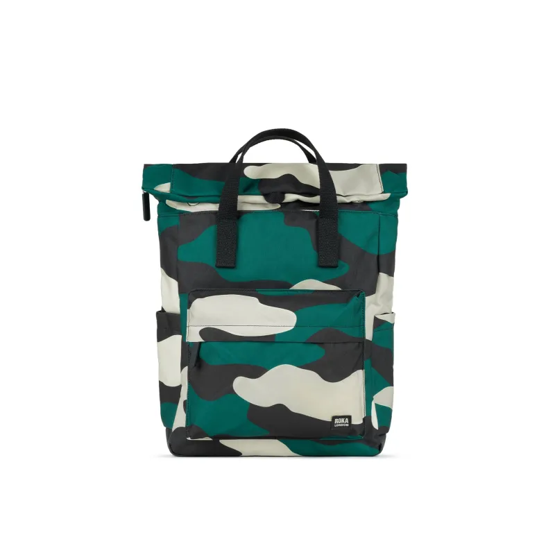 ROKA Canfield B Urban Rose Camo Medium Recycled Canvas Bag sold by The Foot Factory
