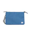 ROKA Carnaby Crossbody XL Mid Denim Wash Recycled Canvas Bag sold by The Foot Factory