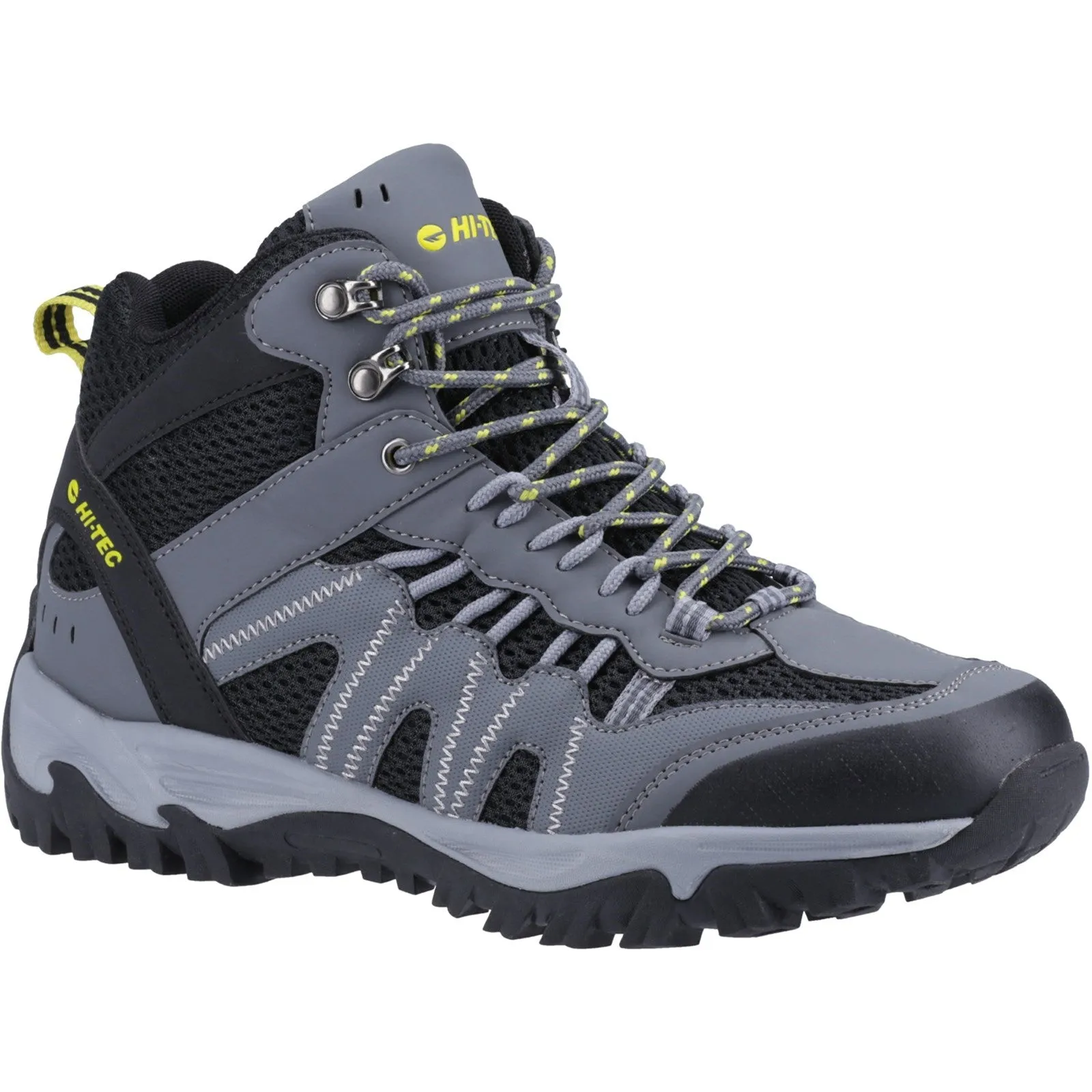 Hi-Tec Mens Jaguar Mid Hiking Boots - Grey sold by The Foot Factory product image thumbnail 2