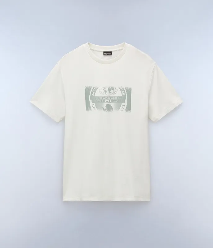 Napapijri Mens Vanni T-Shirt - White sold by The Foot Factory
