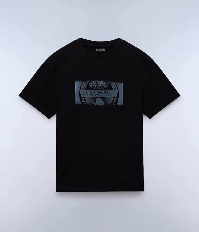 Napapijri Mens Vanni T-Shirt - Black sold by The Foot Factory