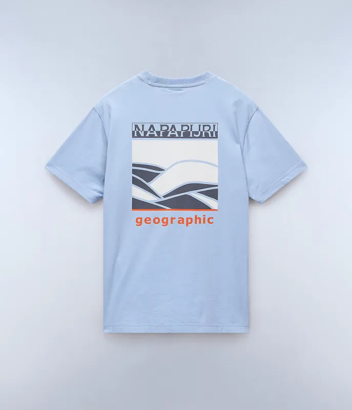Napapijri Mens Sovana T-Shirt - Blue sold by The Foot Factory