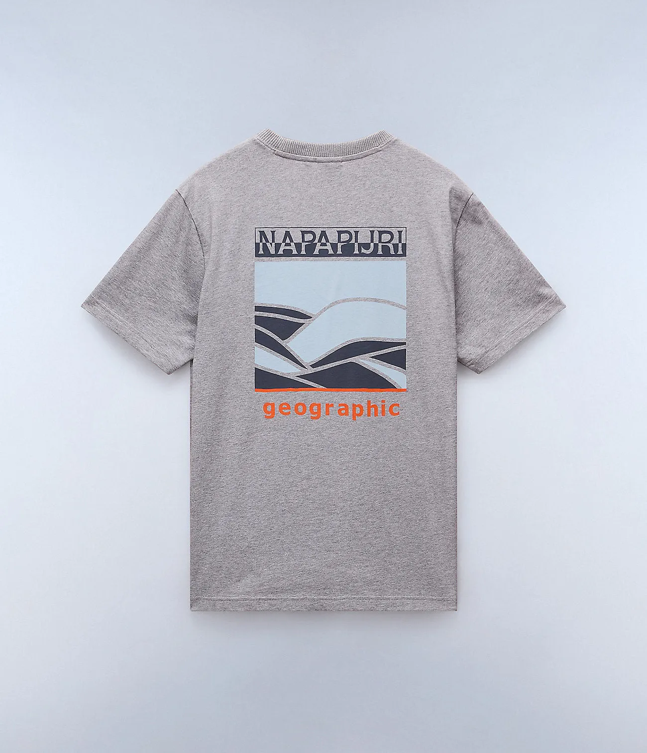 Napapijri Mens Sovana T-Shirt - Grey Melange sold by The Foot Factory