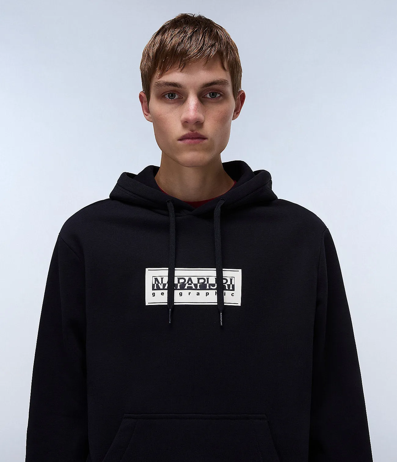 Napapijri Mens Box Logo Hoodie - Black sold by The Foot Factory product image thumbnail 3
