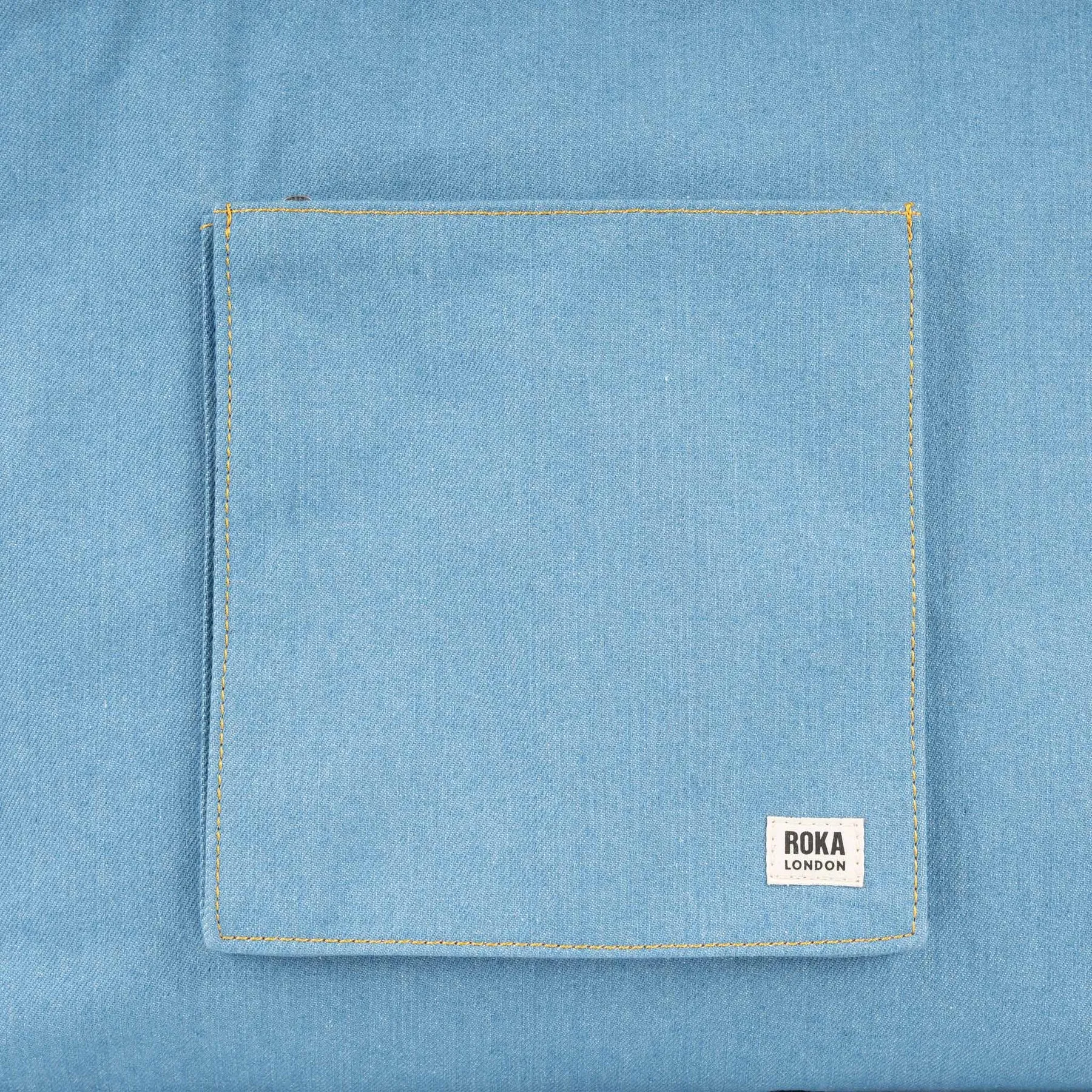 ROKA Portobello N Large Recycled Cotton Bag - Light Wash Denim sold by The Foot Factory product image thumbnail 4