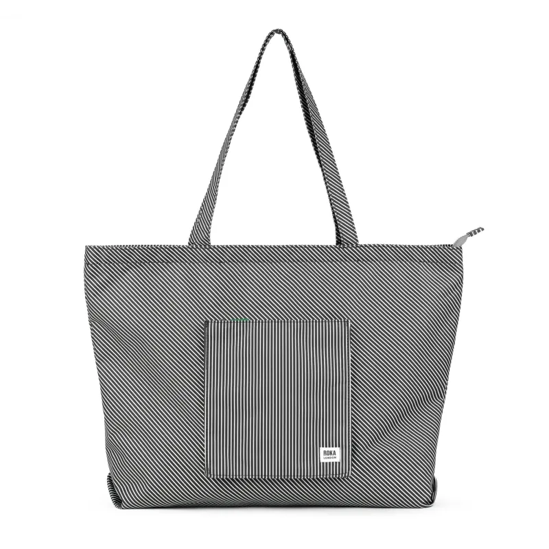ROKA Portobello N Large Recycled Cotton Bag - Mixed Hickory sold by The Foot Factory