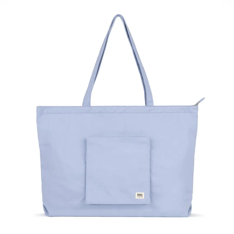 ROKA Portobello N Large Recycled Cotton Bag - Periwinkle sold by The Foot Factory