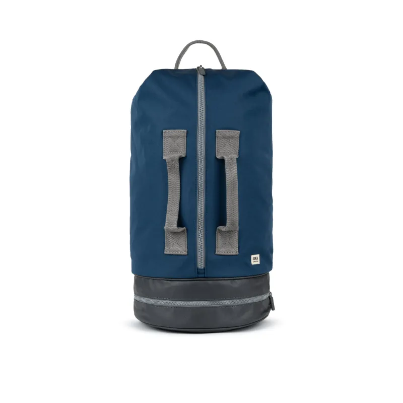 ROKA Heathrow Large Recycled Canvas Bag - Deep Blue sold by The Foot Factory