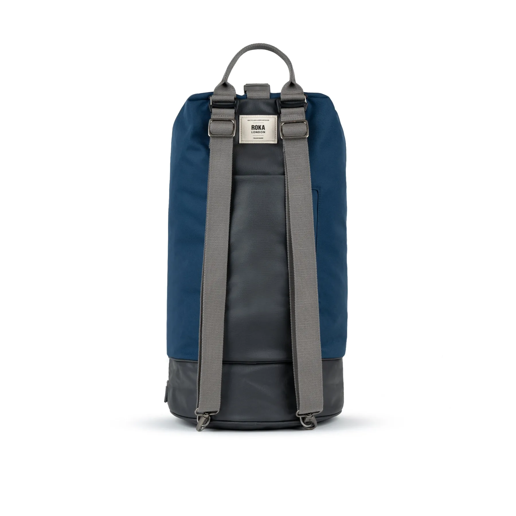 ROKA Heathrow Large Recycled Canvas Bag - Deep Blue sold by The Foot Factory product image thumbnail 3