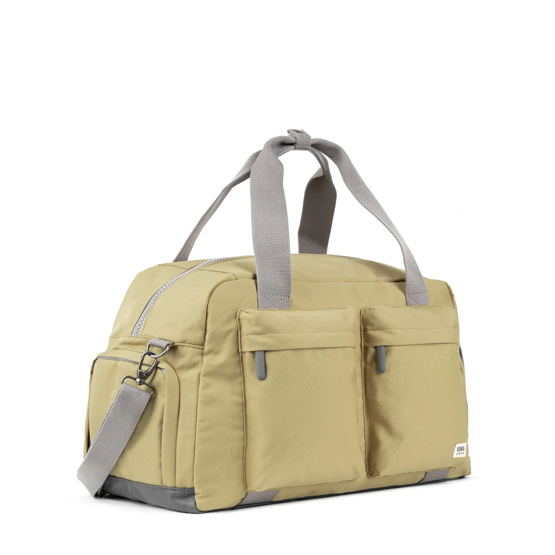 ROKA Gatwick Large Recycled Canvas Bag - Khaki sold by The Foot Factory product image thumbnail 2