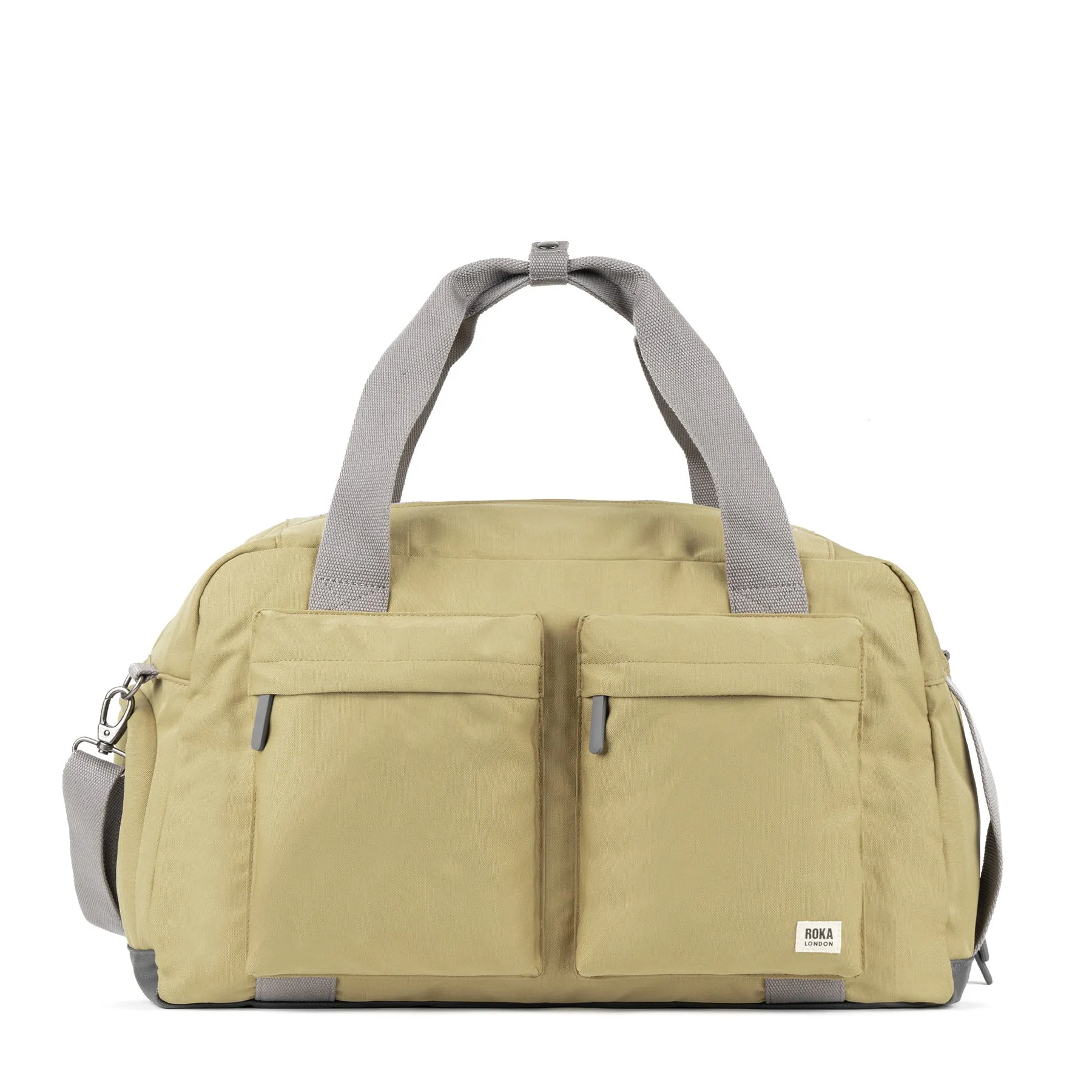 ROKA Gatwick Large Recycled Canvas Bag - Khaki sold by The Foot Factory