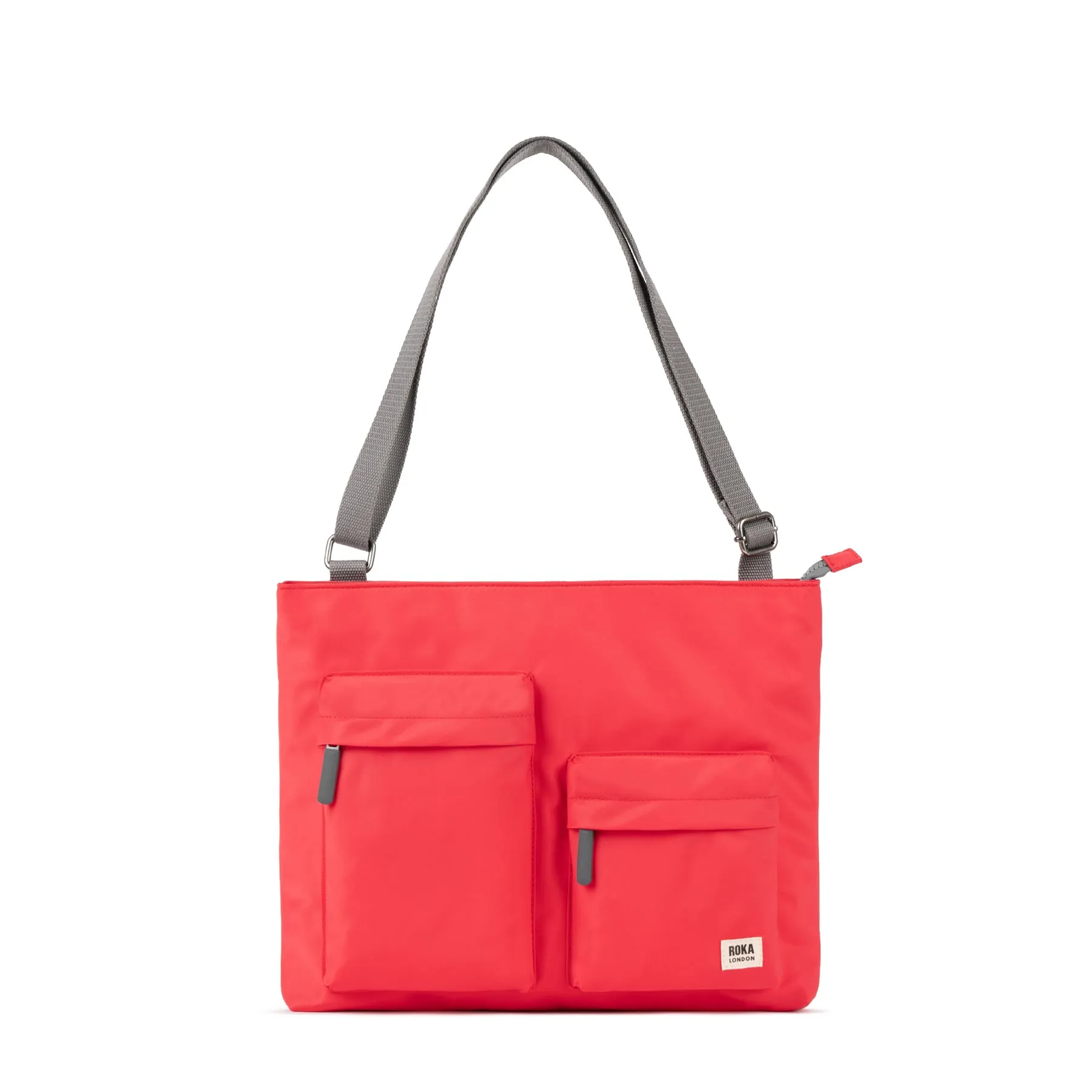 ROKA Moorgate M Medium Recycled Nylon Bag - Poppy sold by The Foot Factory