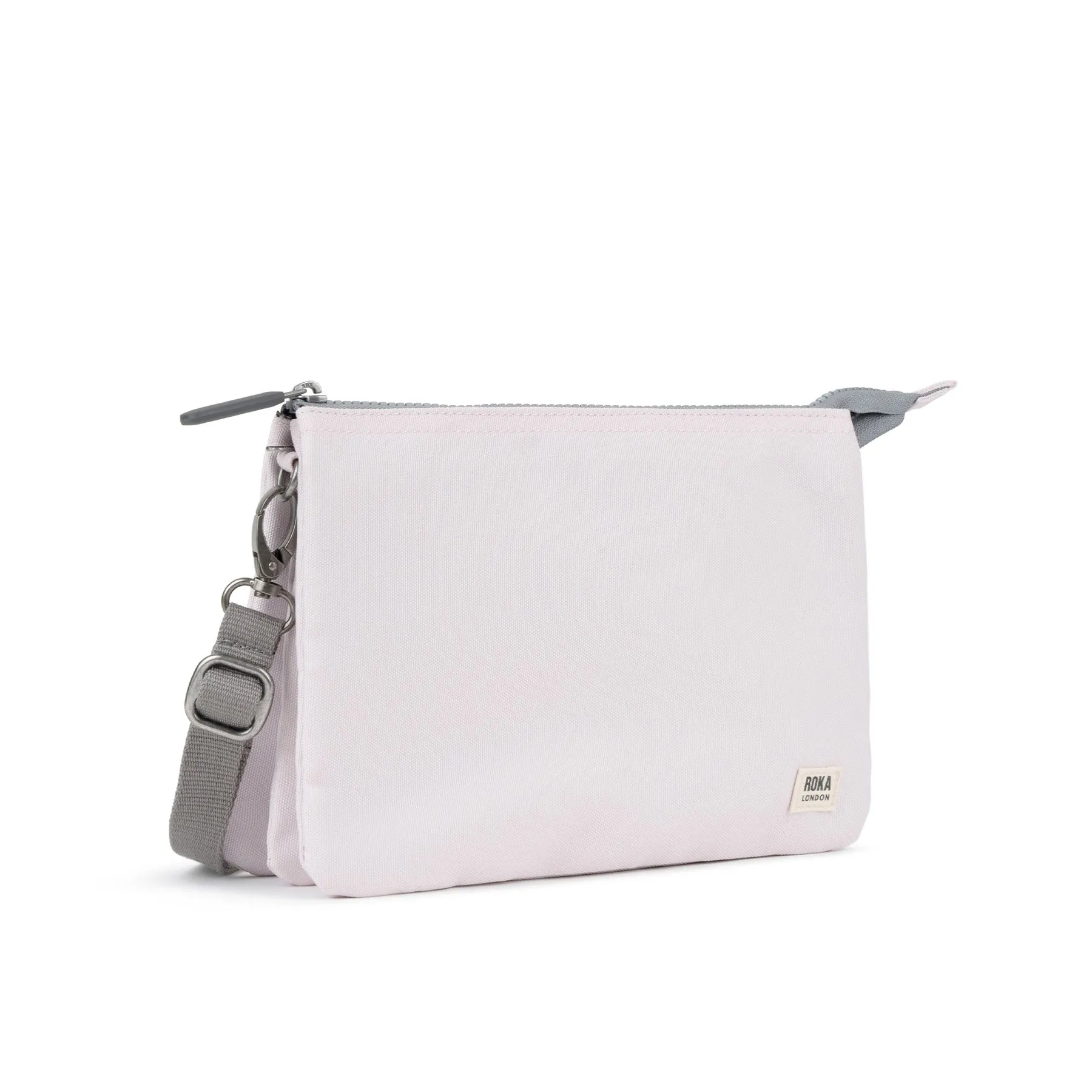 ROKA Carnaby Crossbody XL Transcendent Pink Recycled Canvas Bag sold by The Foot Factory product image thumbnail 2