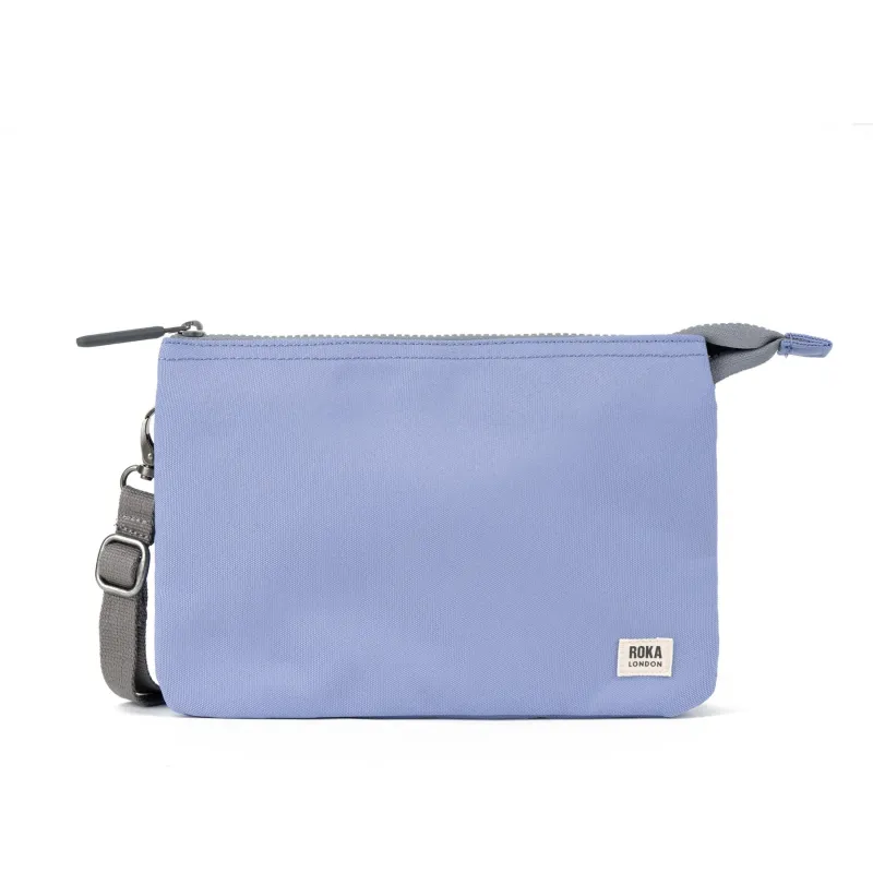 ROKA Carnaby Crossbody XL Thistle Recycled Canvas Bag sold by The Foot Factory