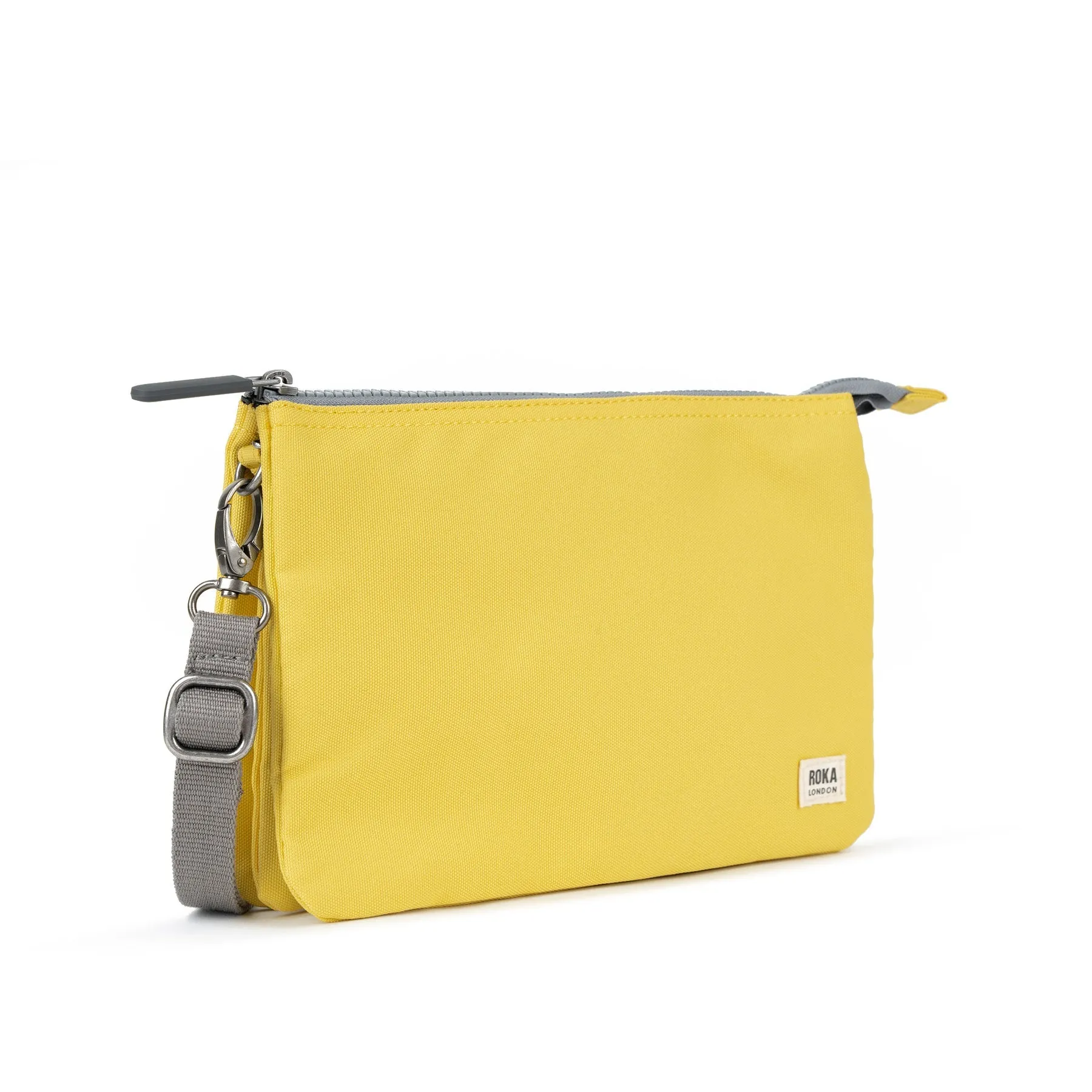 ROKA Carnaby Crossbody XL Lemonade Recycled Canvas Bag sold by The Foot Factory product image thumbnail 2
