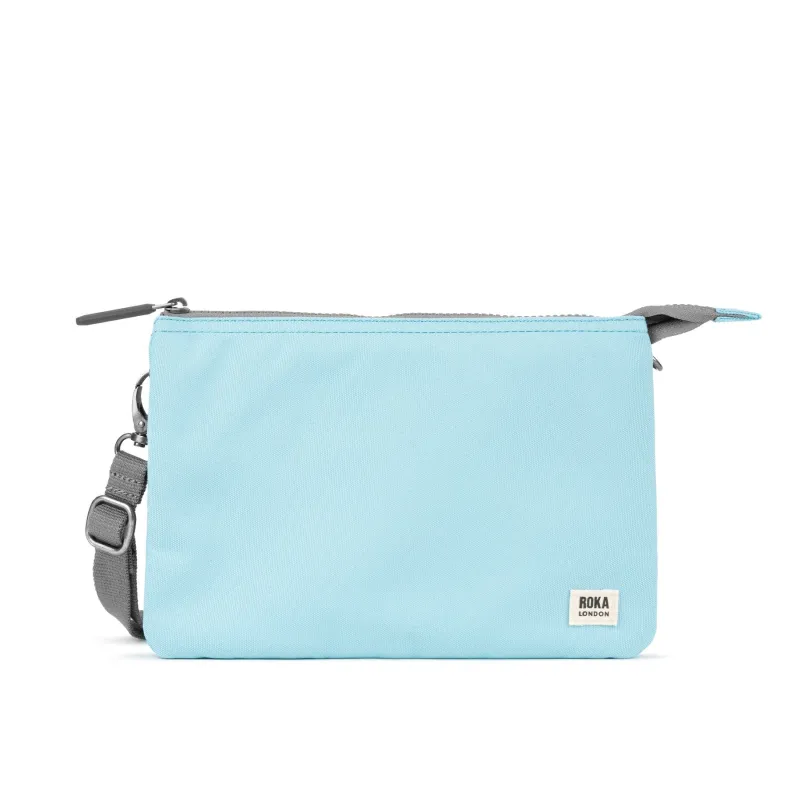 ROKA Carnaby Crossbody XL Ice Recycled Canvas Bag sold by The Foot Factory