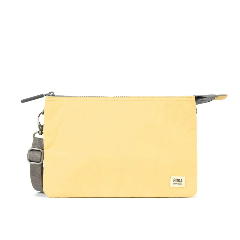 ROKA Carnaby Crossbody XL Champagne Taslon Bag sold by The Foot Factory