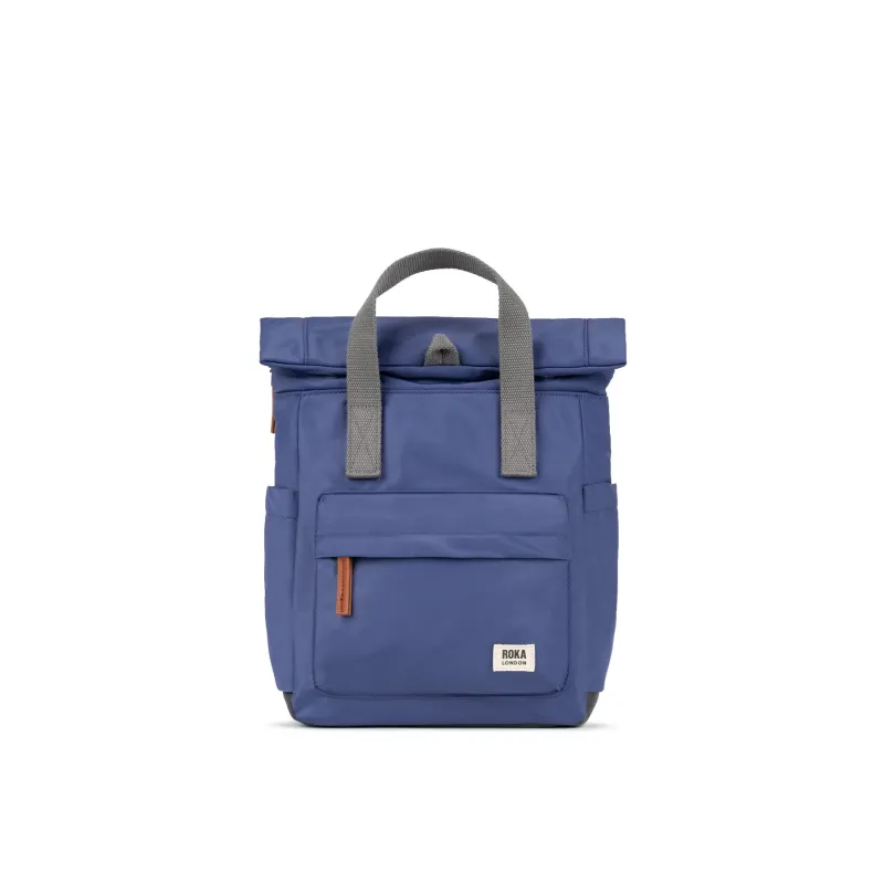 ROKA Canfield B Indigo Small Recycled Nylon Bag sold by The Foot Factory