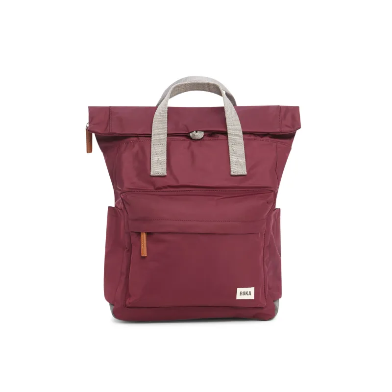 ROKA Canfield B Plum Medium Recycled Nylon Bag sold by The Foot Factory