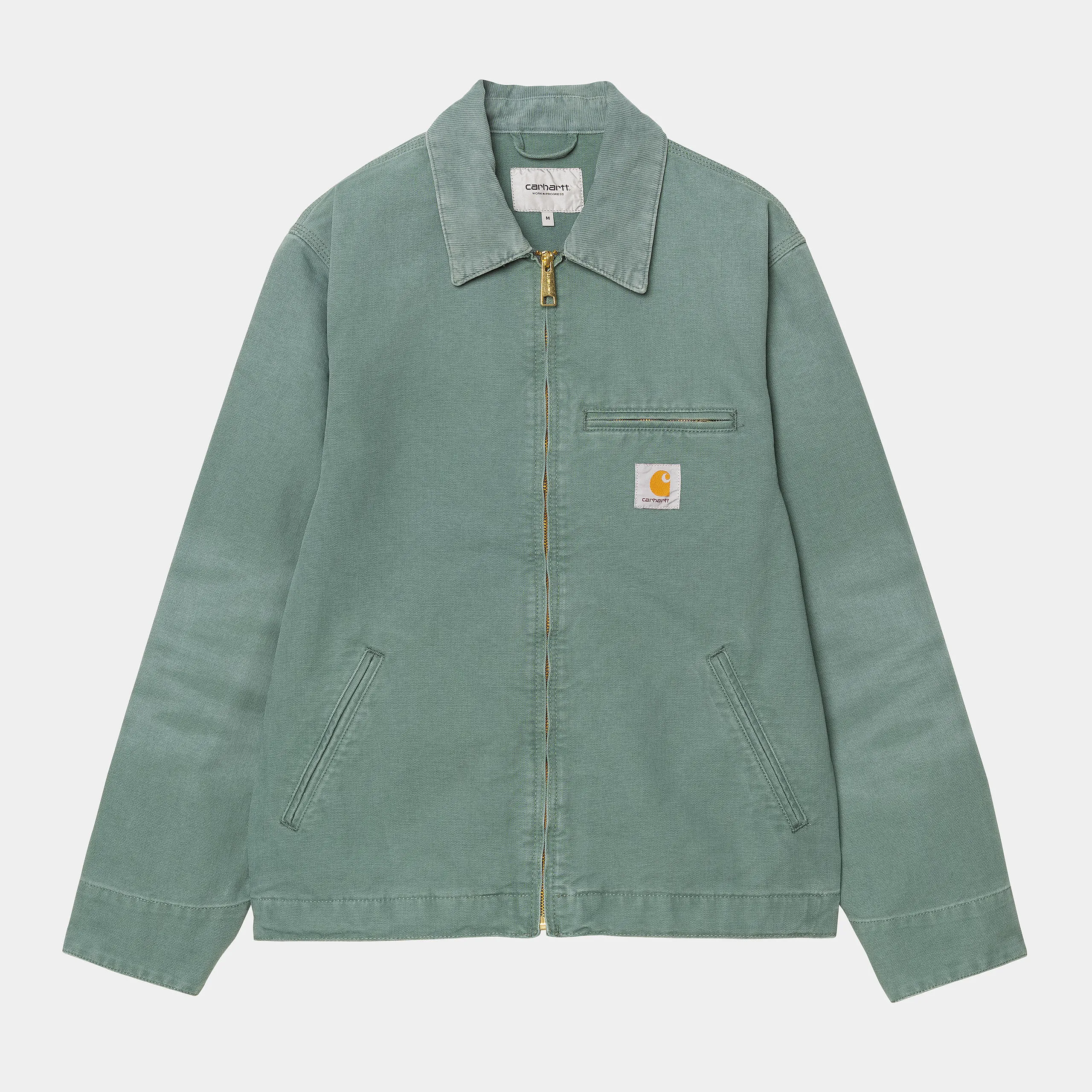Carhartt WIP Mens Detroit Jacket - Silver Pine Stone Canvas sold by The Foot Factory