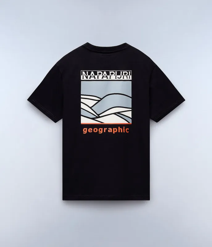 Napapijri Mens Sovana T-Shirt - Black sold by The Foot Factory
