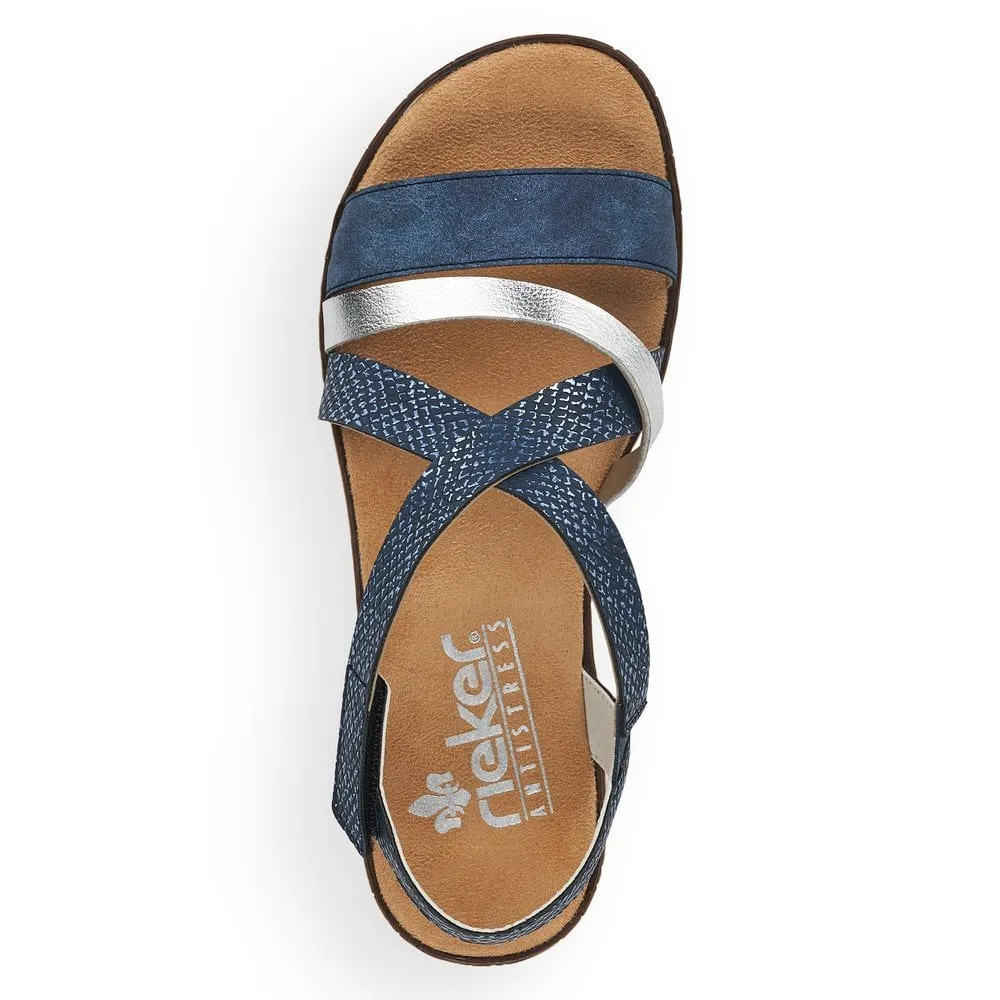 Rieker Womens Fashion Sandal - Navy sold by The Foot Factory product image thumbnail 4