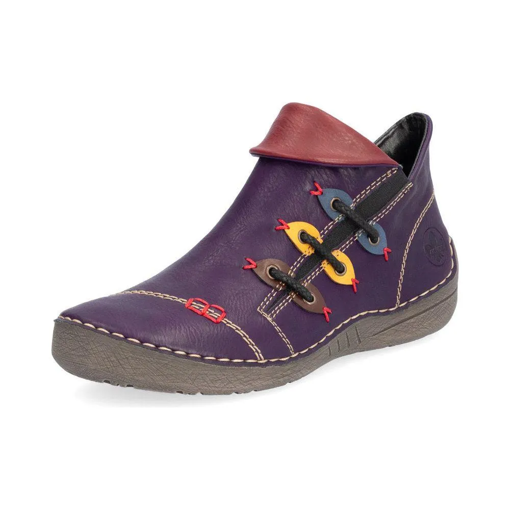 Rieker Womens Fashion Shoe - Purple sold by The Foot Factory product image thumbnail 2