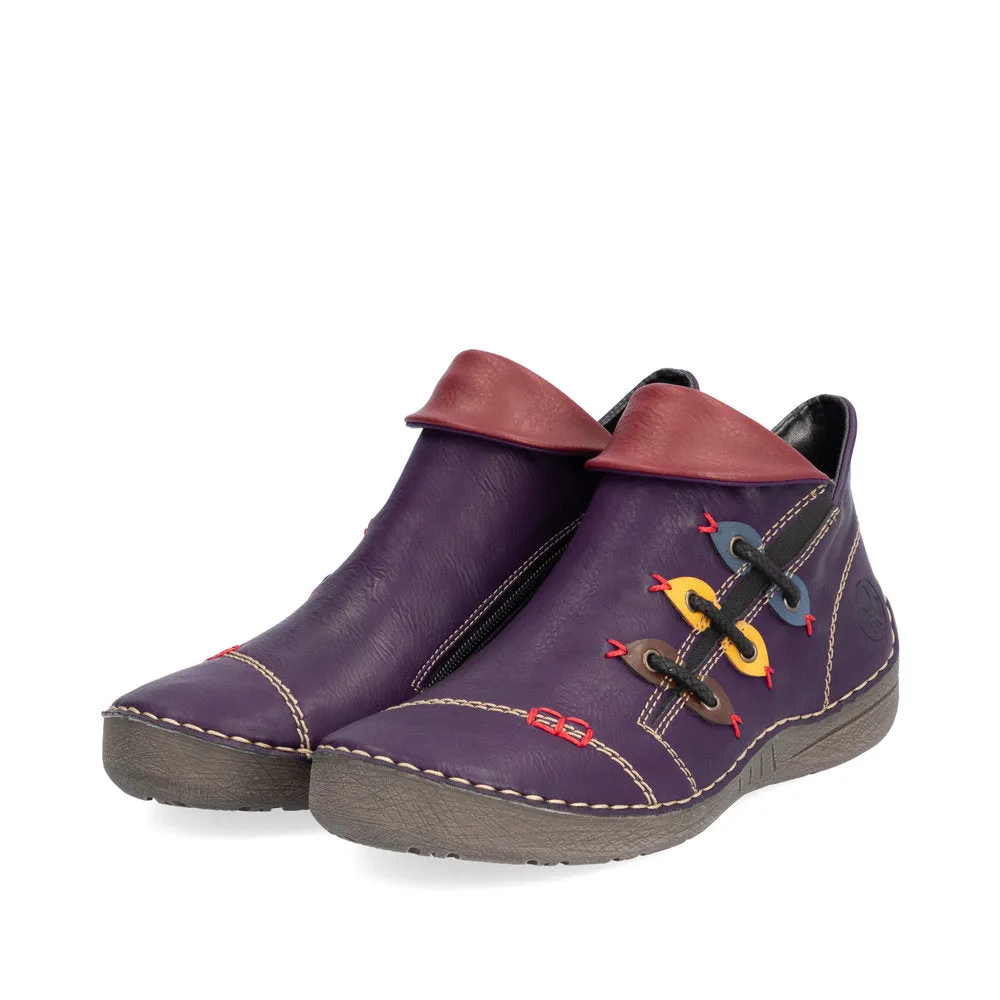Rieker Womens Fashion Shoe - Purple sold by The Foot Factory product image thumbnail 5