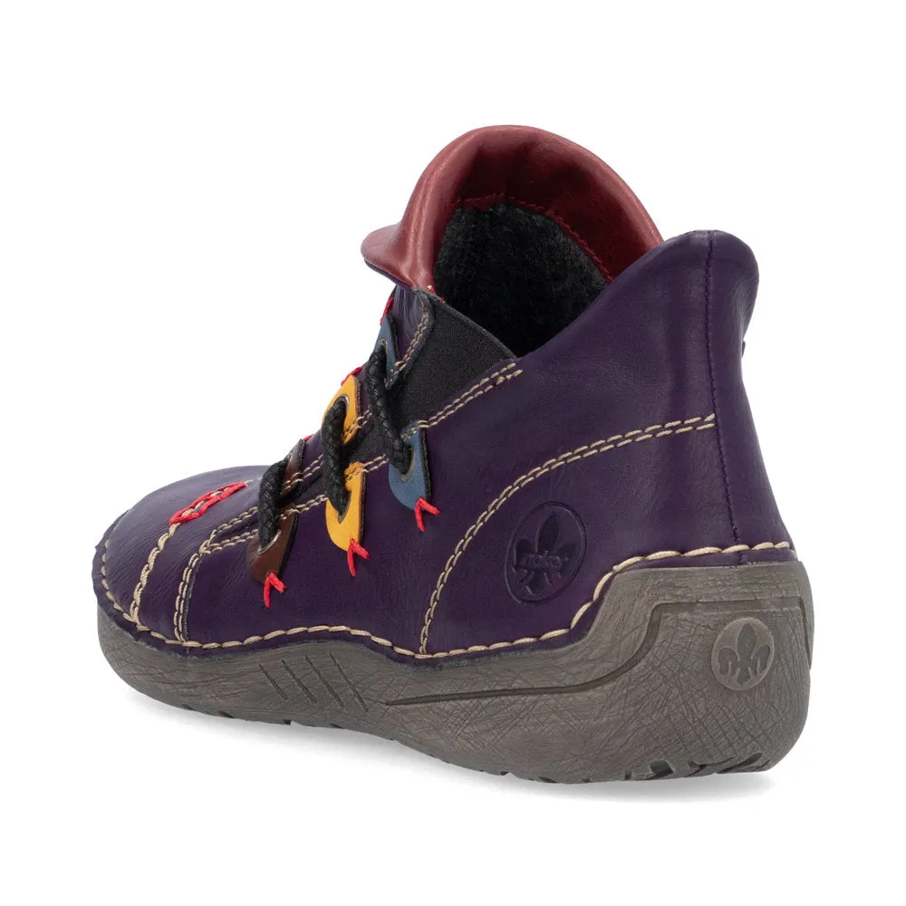Rieker Womens Fashion Shoe - Purple sold by The Foot Factory product image thumbnail 4