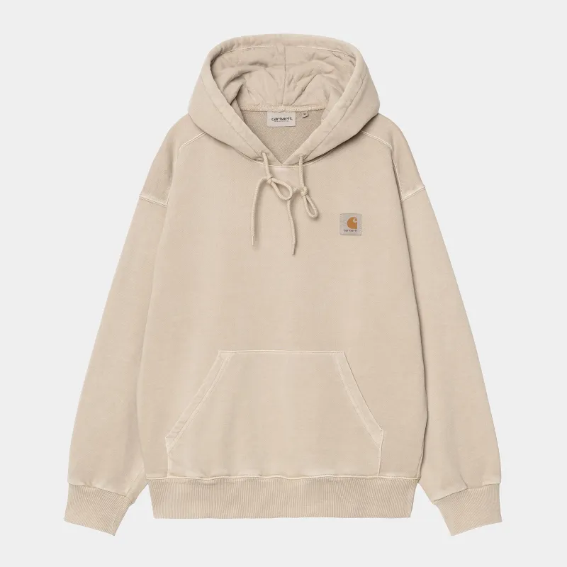 Carhartt WIP Mens Nelson Sweat Hoodie - Fleur De Sel sold by The Foot Factory