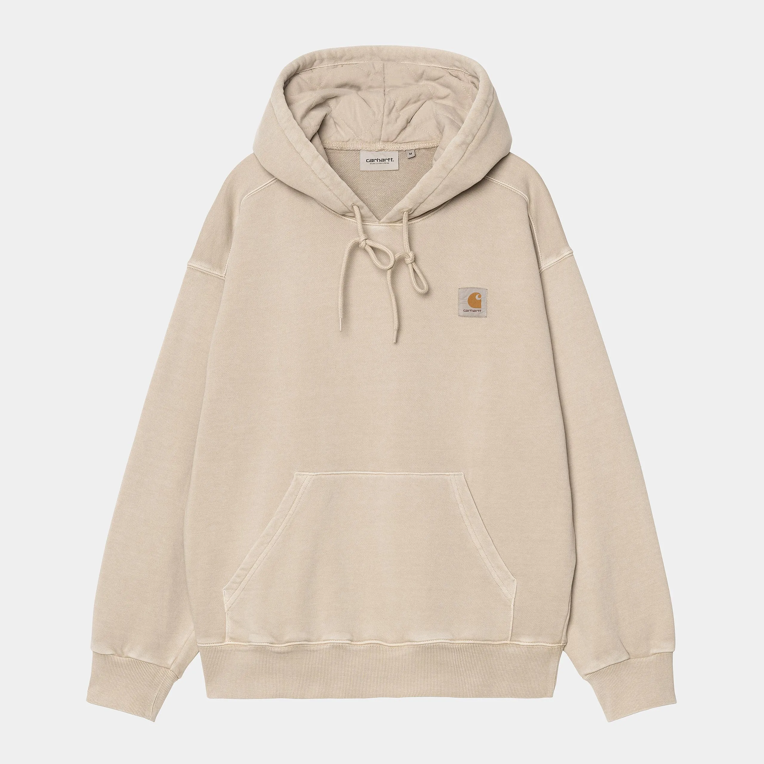 Carhartt WIP Mens Nelson Sweat Hoodie - Fleur De Sel sold by The Foot Factory