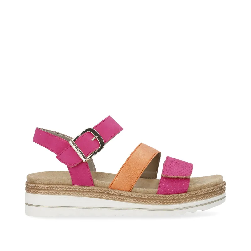 Remonte Womens Fashion Sandal - Pink sold by The Foot Factory