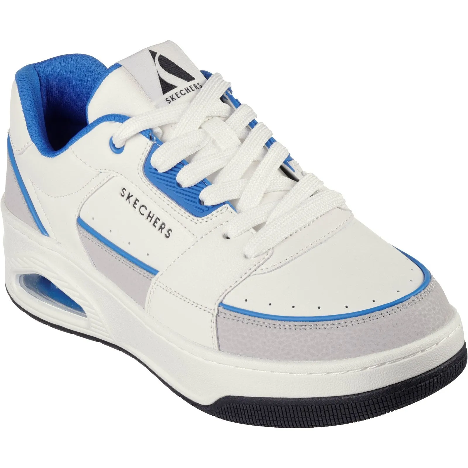 Skechers Mens Uno Court Low-Post Trainers - White sold by The Foot Factory product image thumbnail 2
