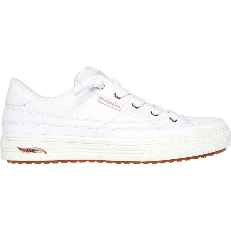 Skechers Womens Arch Fit Arcade Meet Ya There Trainers - White sold by The Foot Factory