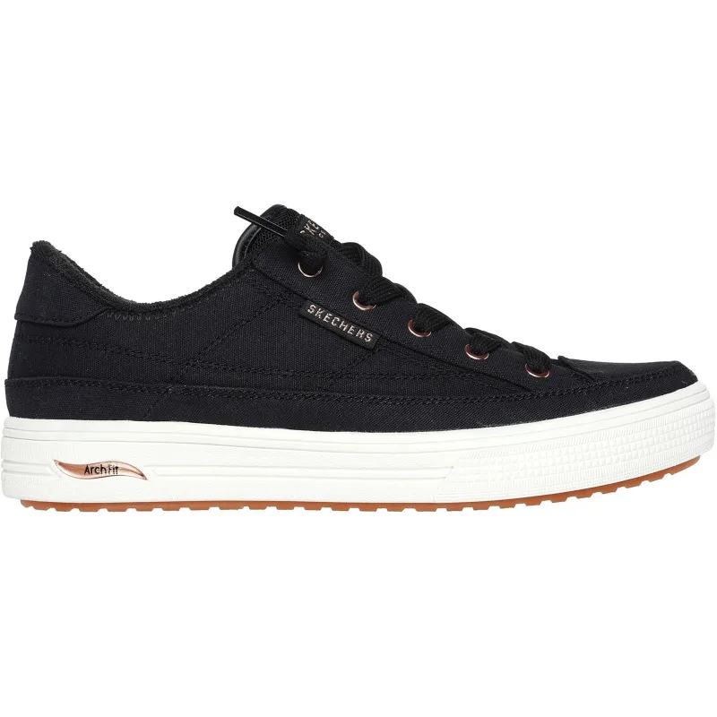 Skechers Womens Arch Fit Arcade Meet Ya There Trainers - Black sold by The Foot Factory