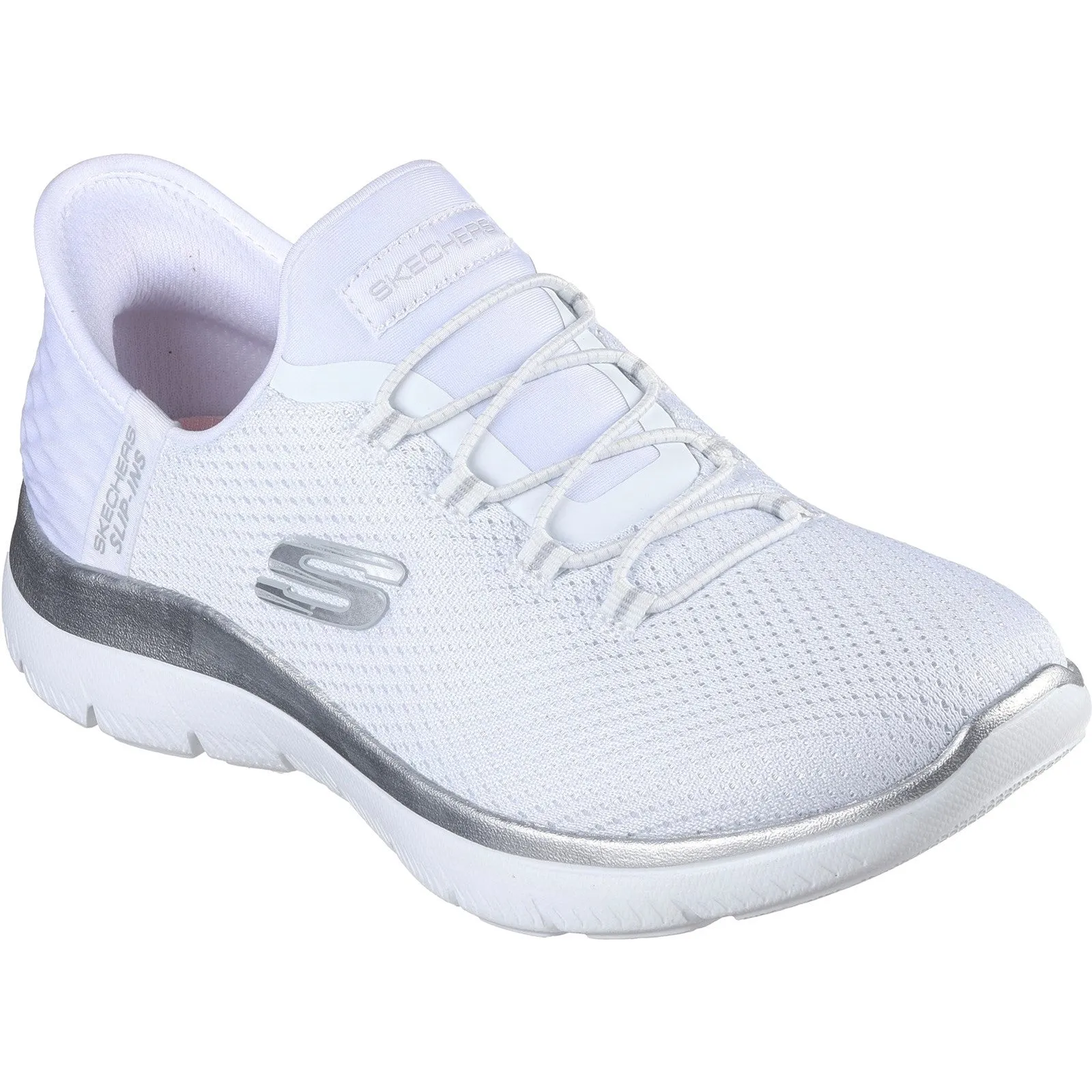 Skechers Womens Summits Diamond Dream Trainers - White sold by The Foot Factory product image thumbnail 2