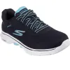 Skechers Womens Go Walk 7 Cosmic Waves Trainers - Black sold by The Foot Factory