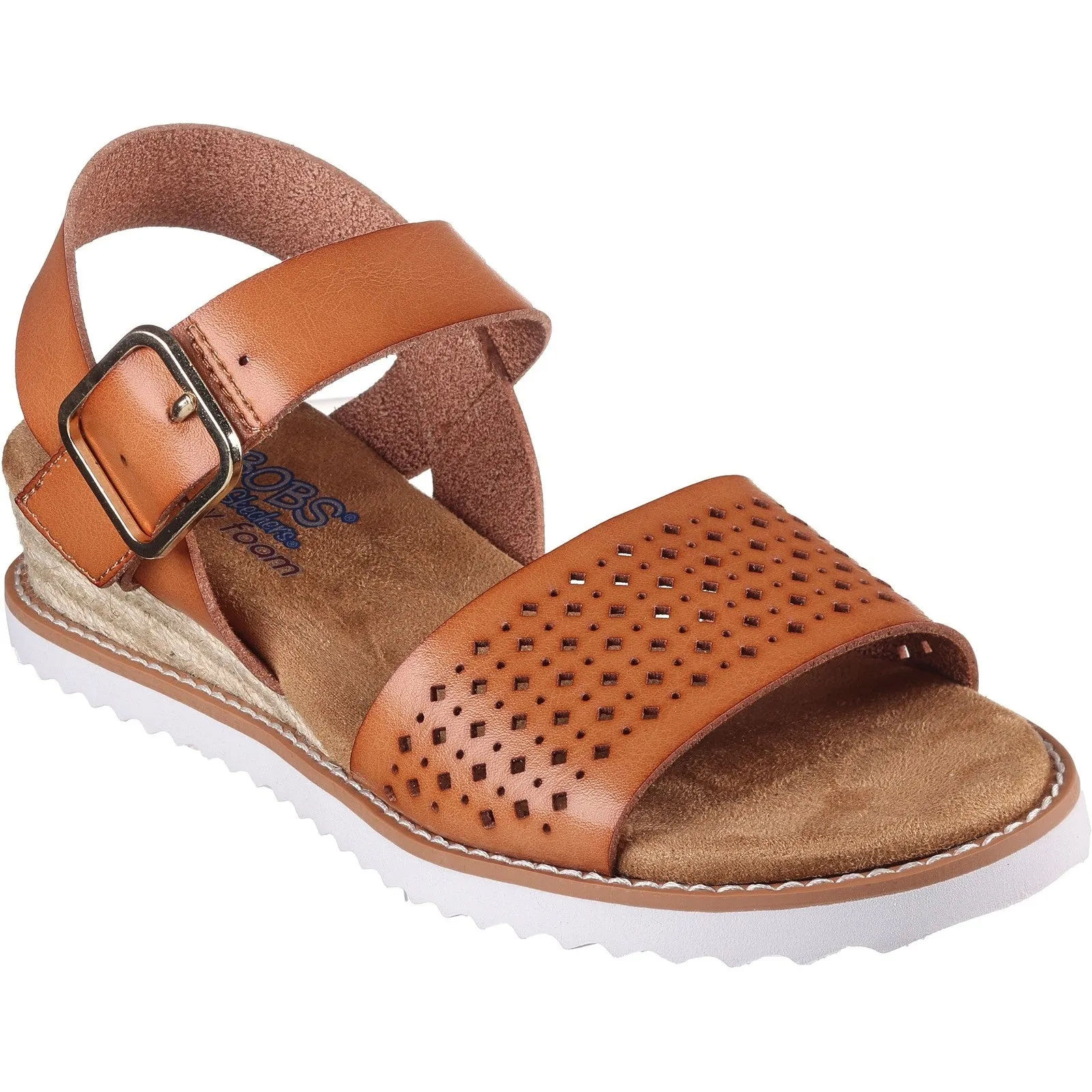 Skechers Womens BOBS Desert Kiss Sunny Flair Sandals - Brown sold by The Foot Factory product image thumbnail 2