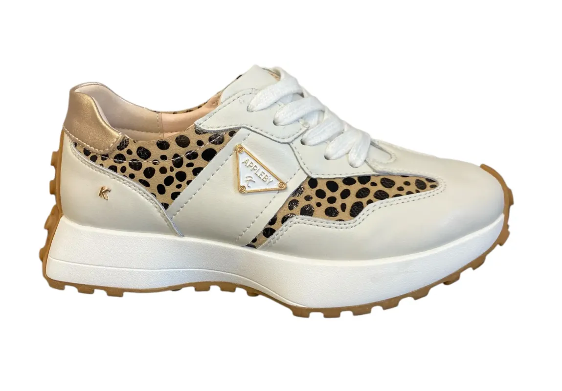 Kate Appleby Womens Caithness Trainers - Leopard sold by The Foot Factory